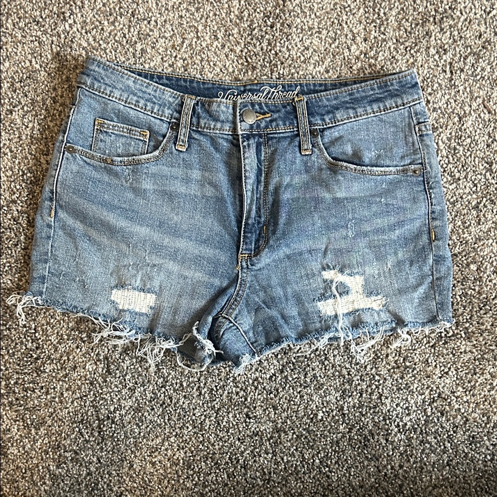 Universal Thread Light Blue Distressed Denim Cutoff Shorts